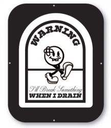 Metal Game Room Sign - Angry Person #2